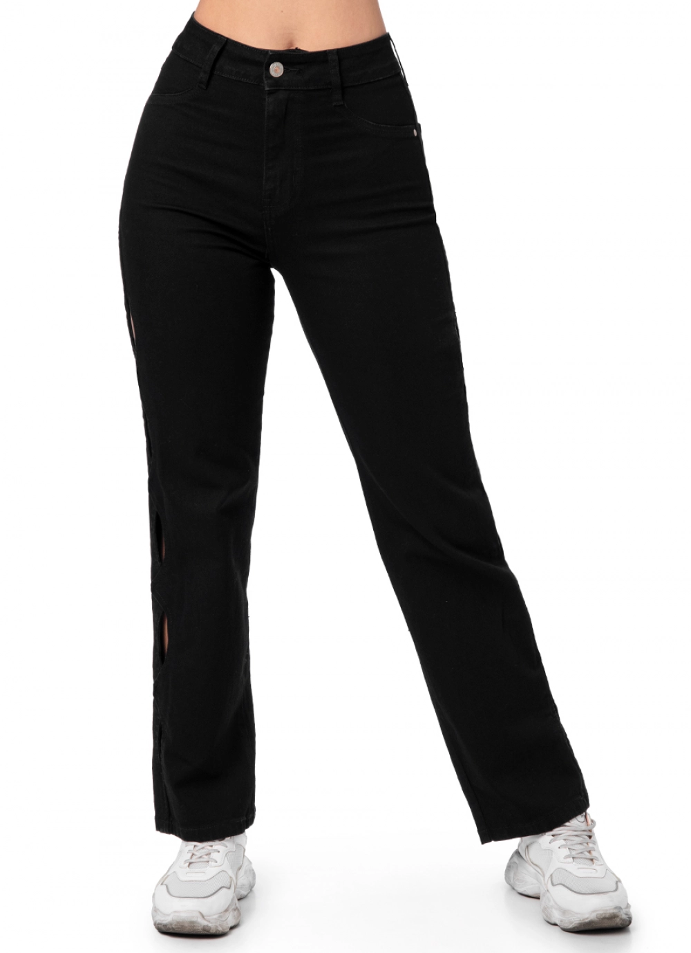 Pantalon Denim Stch. (Straight) Banks Negro | Squeeze